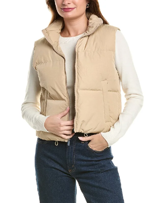 Theory Crop Puffer Vest