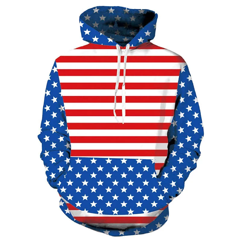 American Flag Blue HoodieFishing Sweatshirts