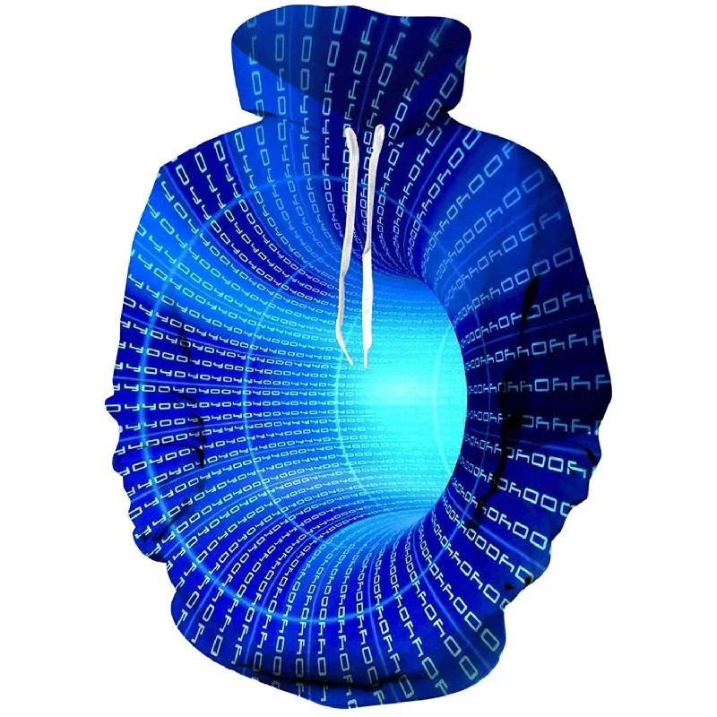 Blue Eddy Funny HoodiePocketed Hoodies