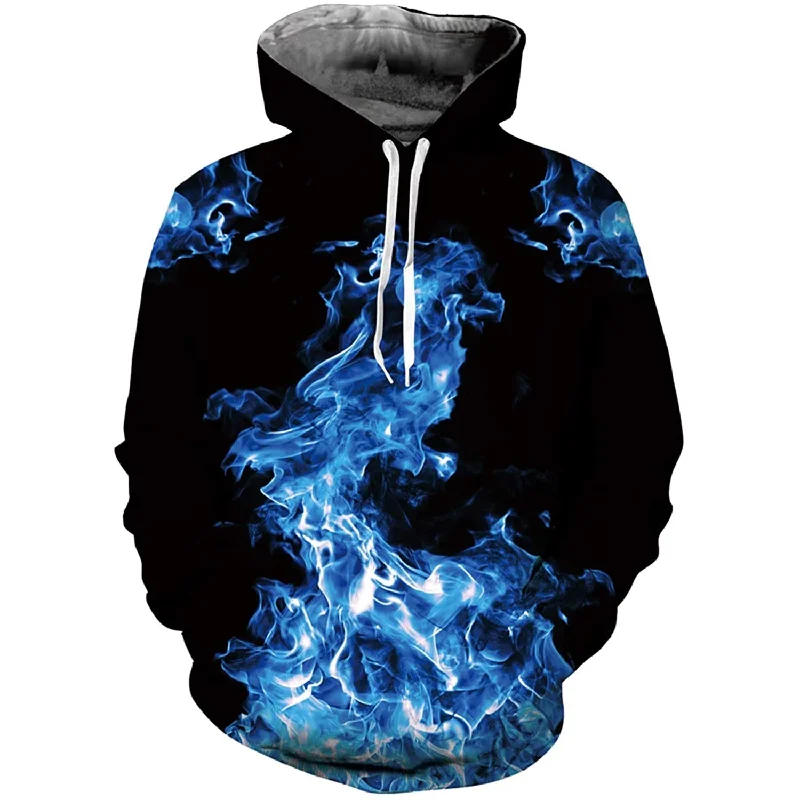 Blue Smoke Funny HoodiePlush Hoodies