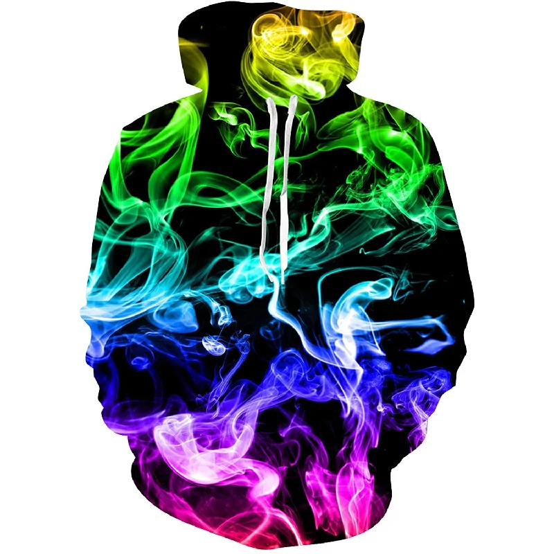 Colorful Smoke Funny HoodieTie-Dye Hoodies