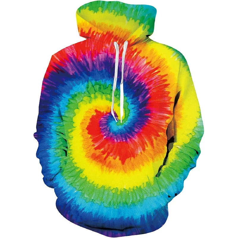 Colorful Swirl Funny HoodieSki Sweatshirts