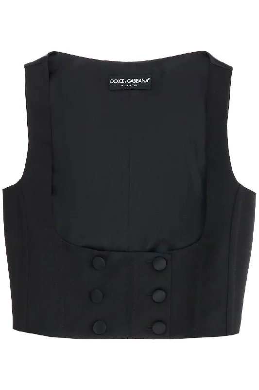 Dolce & Gabbana Women's Silk Tuxedo Vest