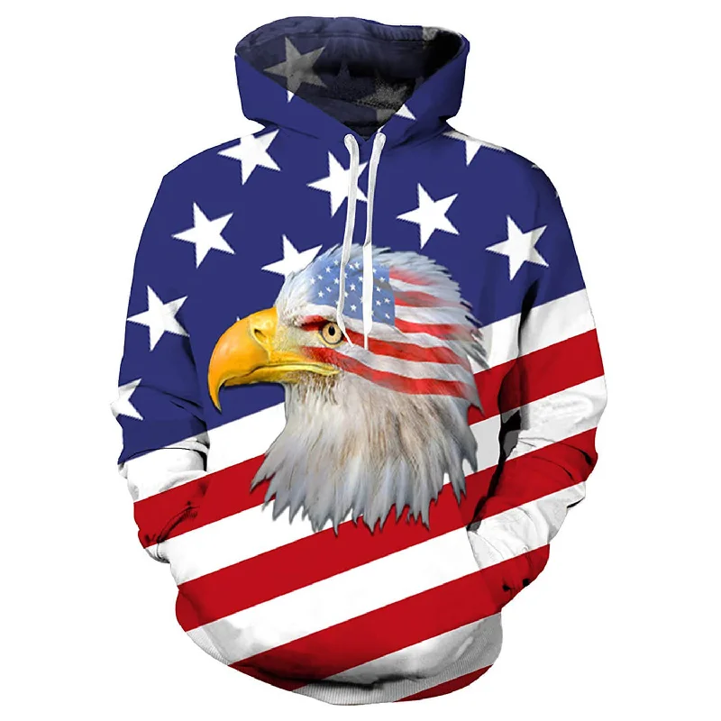 Eagle American Flag Funny HoodieReflective Hoodies