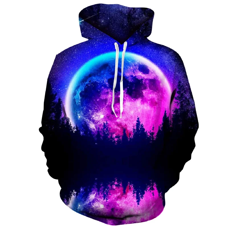 Galaxy Forest Funny HoodieCamping Hoodies