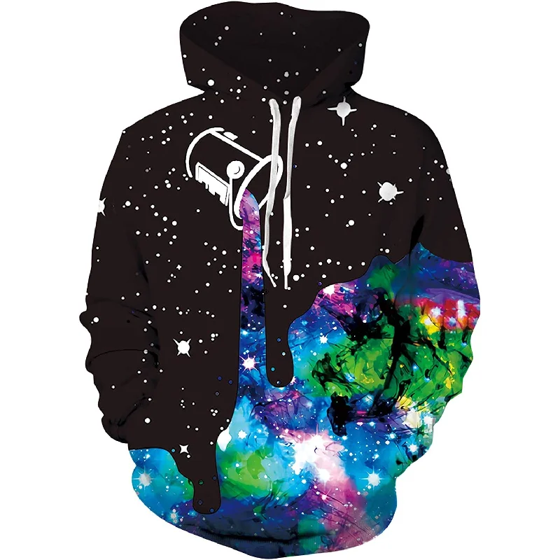 Galaxy Pouring Painting Funny HoodieBand Merch Sweatshirts