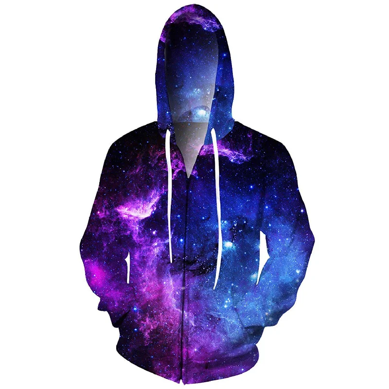 Space Galaxy Zip Up SweatshirtBranded Sweatshirts