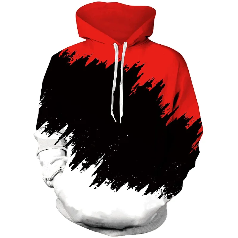 Graffiti Red Funny HoodieStriped Sweatshirts