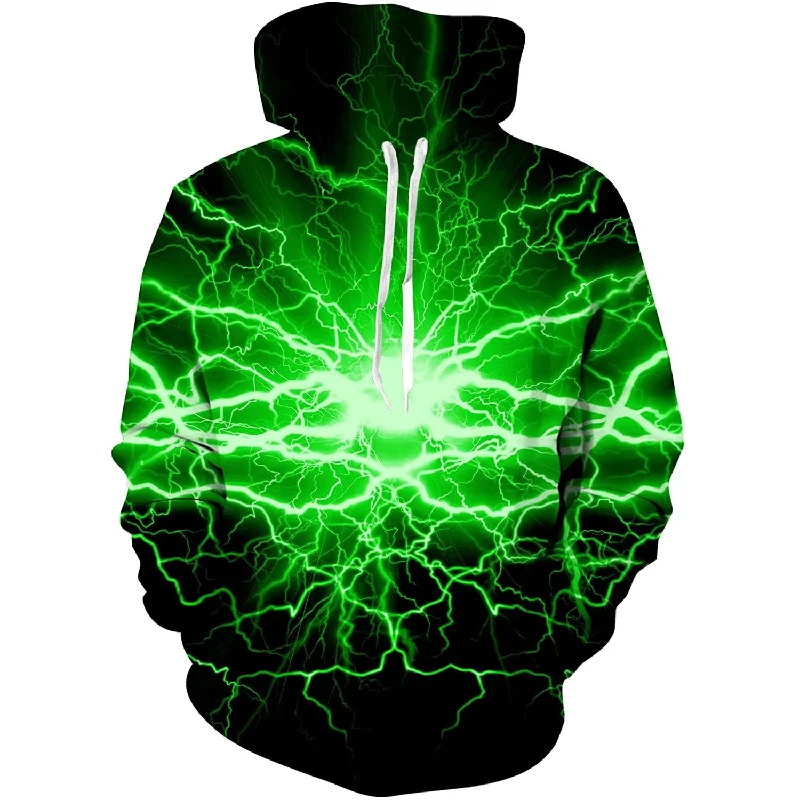 Green Aurora Funny HoodieCollege Sweatshirts