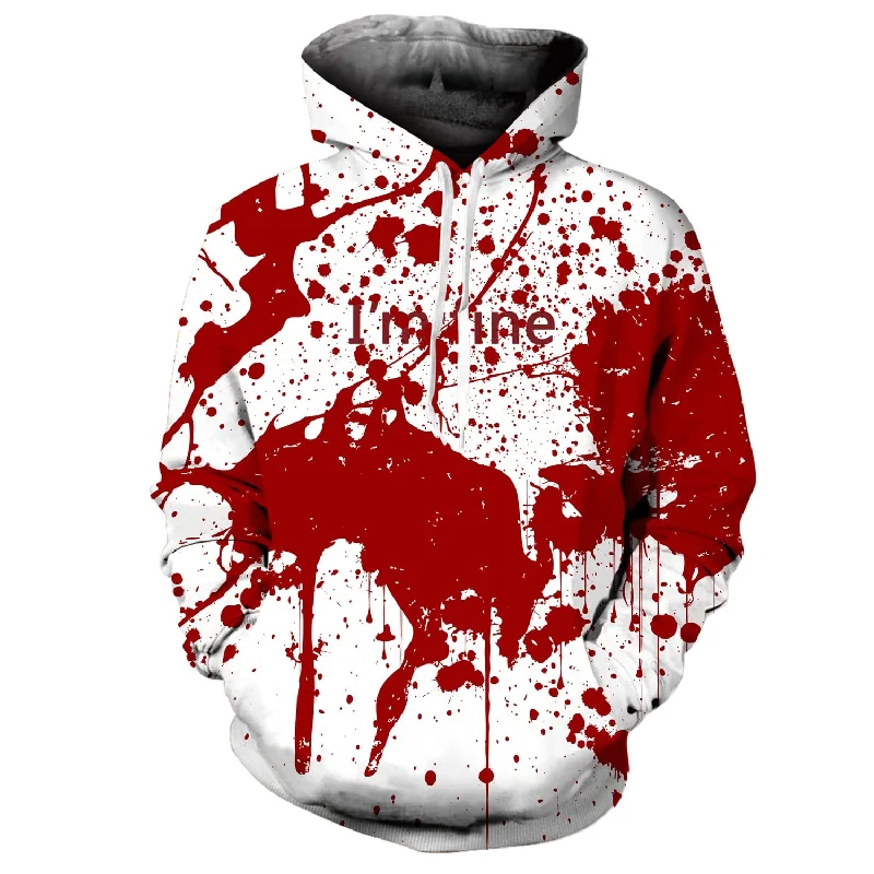 I'm Fine Blood Funny HoodiePullover Hoodies