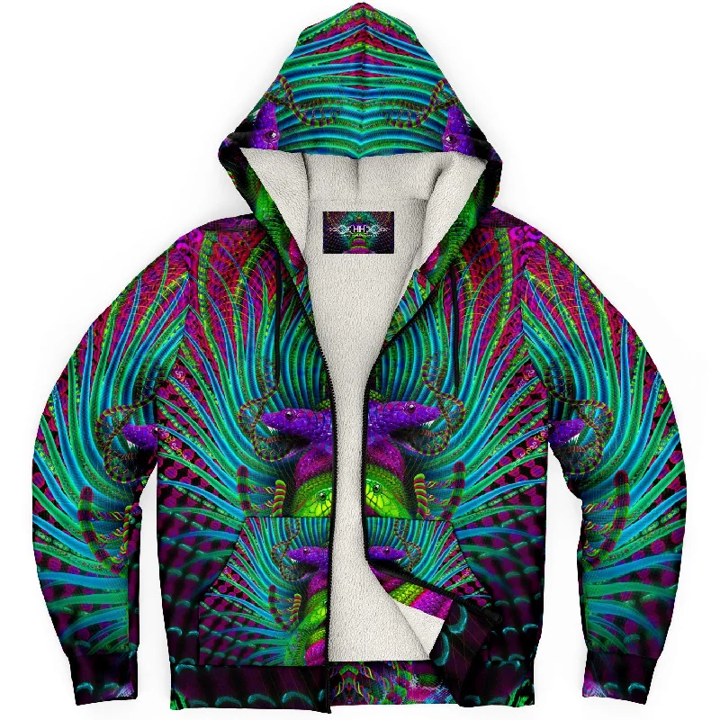 Kundalini Rising Micro Fleece Zip-Up HoodieLongline Hoodies