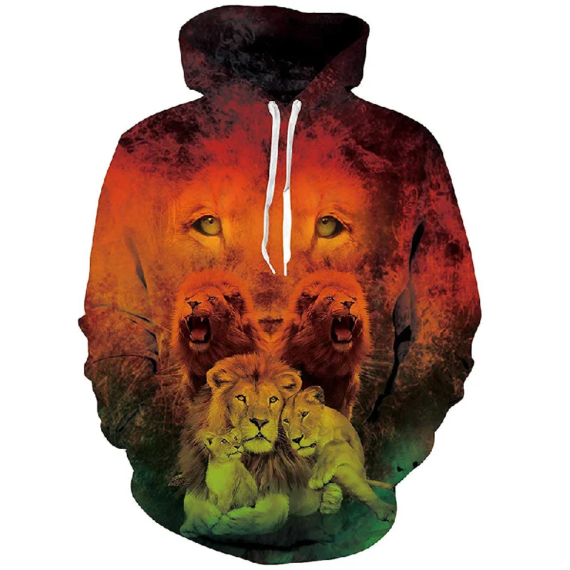 Lion HoodieStudded Sweatshirts