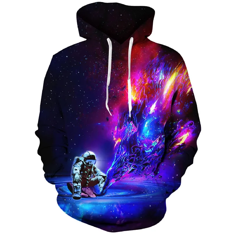 Lonely Astronaut Funny HoodieReversible Hoodies