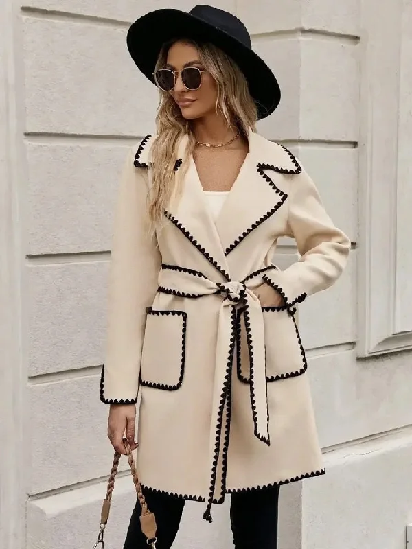 Plus size women's casual topsLuna Oversized Woolen Long Overcoat