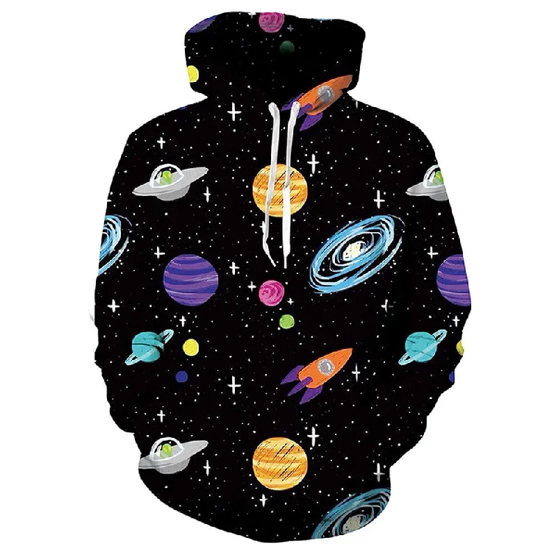 Spacecraft HoodieGlitter Sweatshirts