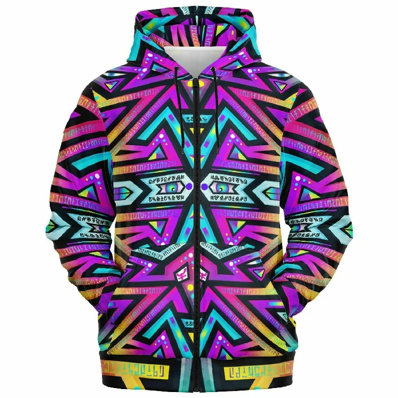 Mystic Mandala Zip Up HoodieMinimalist Sweatshirts