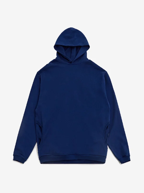 Nothing Heavy Hoodie Sweatshirt - Dark BlueLeather-Paneled Sweatshirts