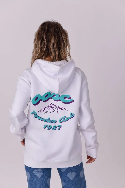 Powder Club Hoodie - WhitePerformance Hoodies