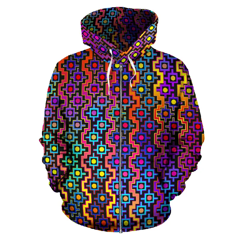 Rainbow Healing HoodieAsymmetrical Hoodies