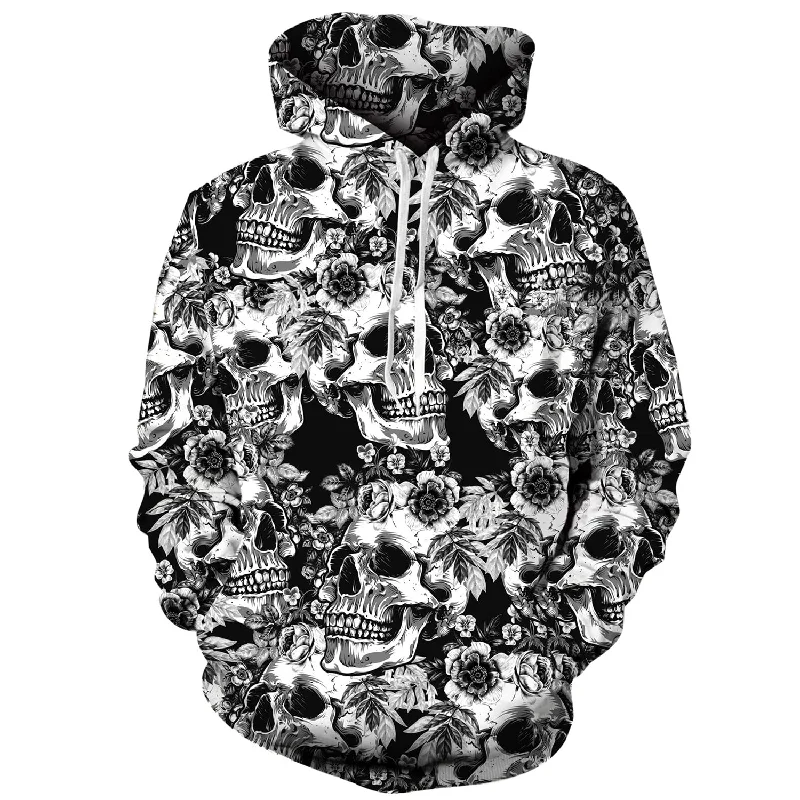 Rose Skull Funny HoodieFestival Sweatshirts