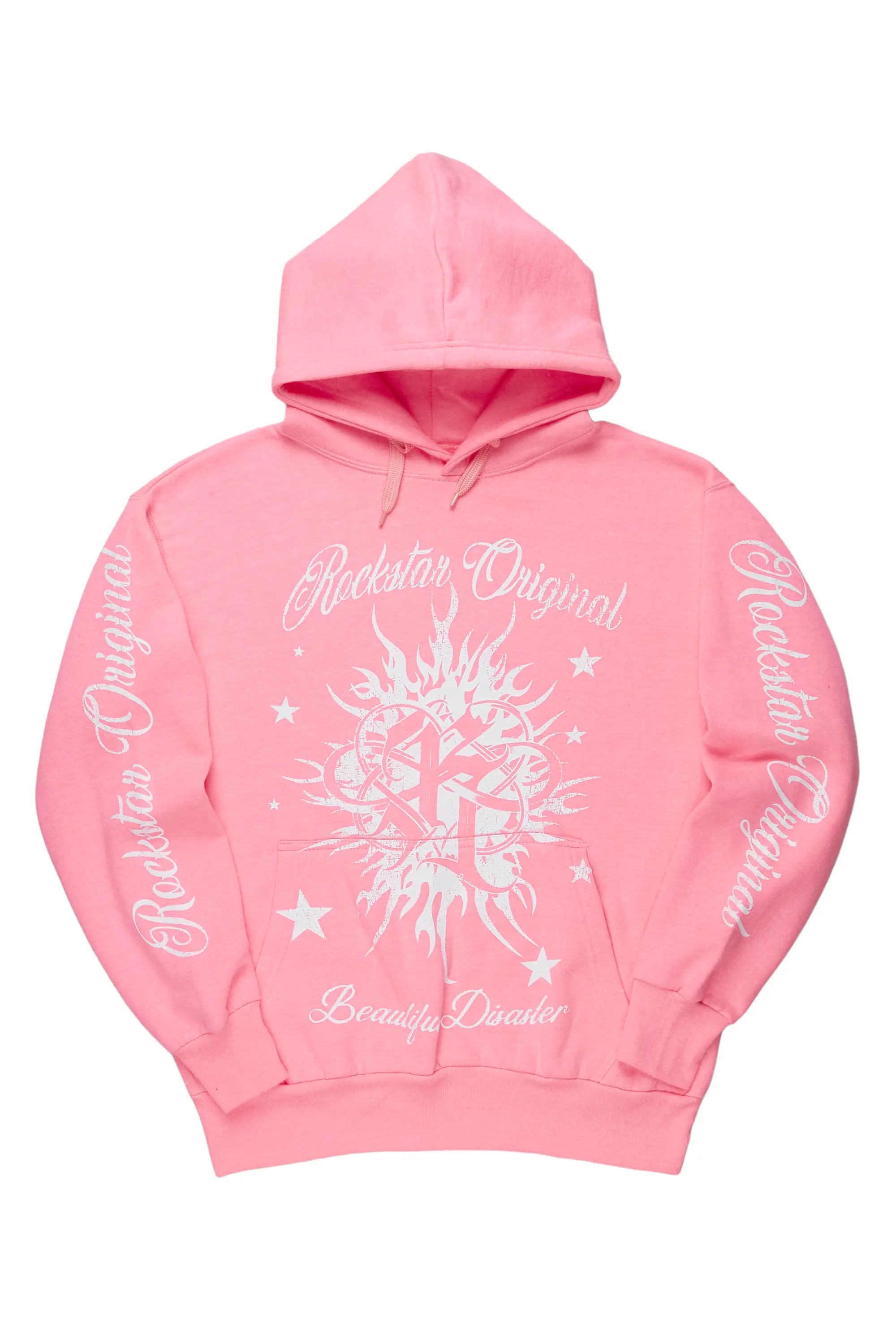 Women's summer topsTionnie Pink Oversized Hoodie