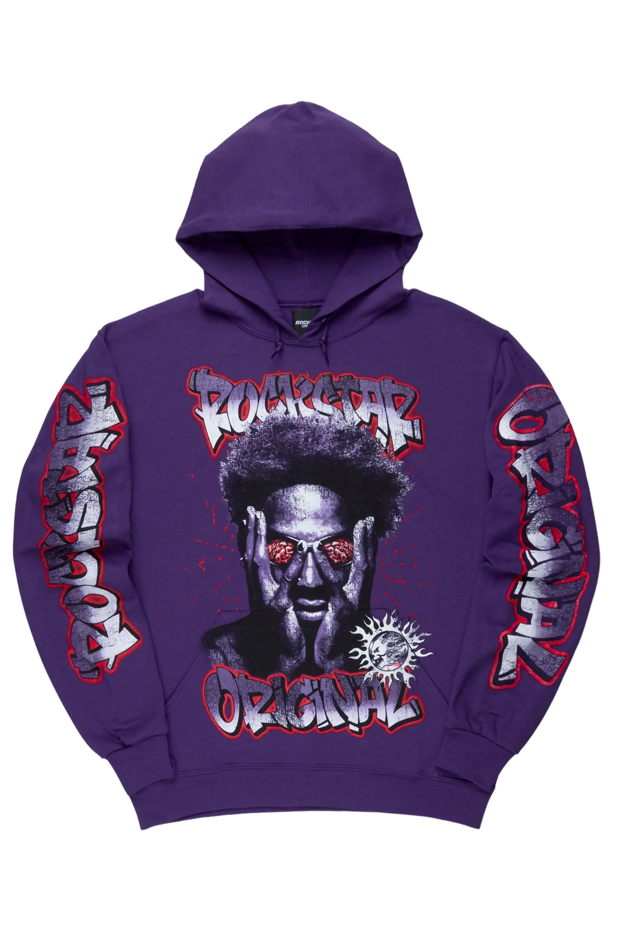 Women's thin topsShani Purple Oversized Hoodie