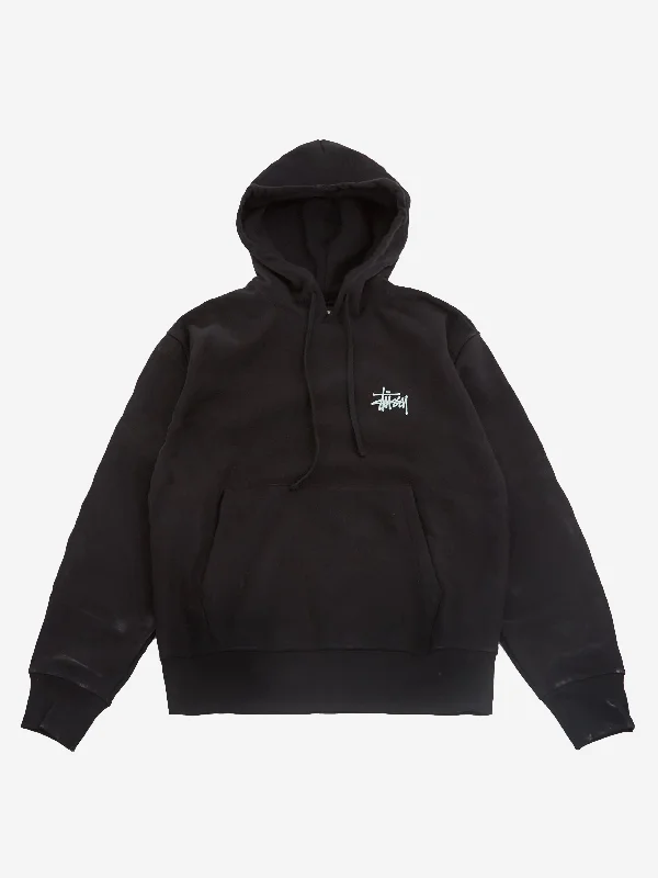 Stussy Built In USA Hood - BlackRainproof Hoodies