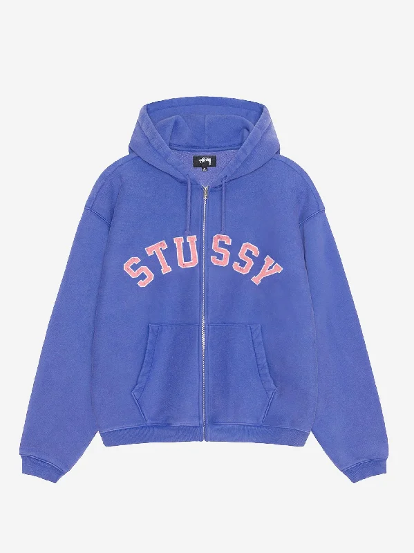 Stussy Graphic Zip Hood - PurpleMesh-Lined Hoodies