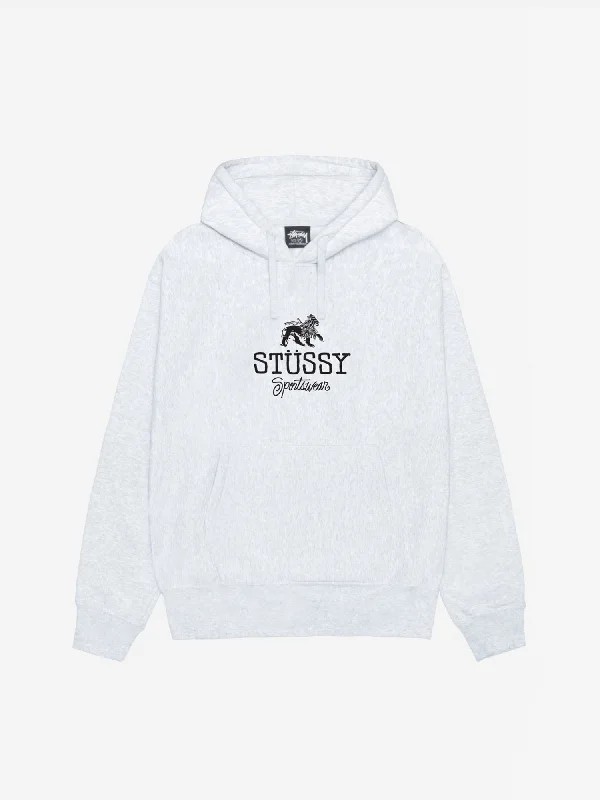 Stussy Sportswear Hood - Ash HeatherRibbed Cuff Hoodies