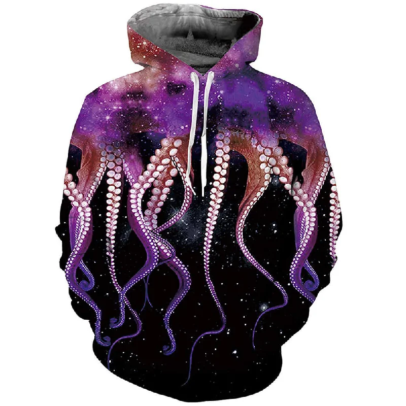 Purple Octopus HoodieSkateboard Sweatshirts