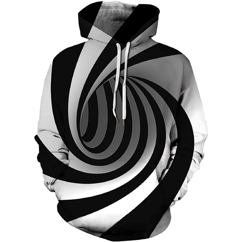 White & Black Tunnel Funny HoodieSports Team Hoodies