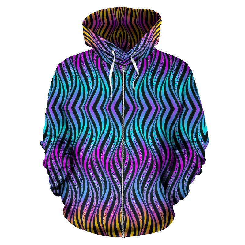 Xenowave Zip Up HoodieCashmere Hoodies