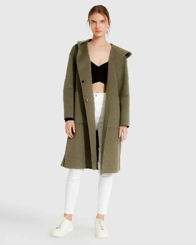 Women's party topsWalk This Way Wool Blend Oversized Coat