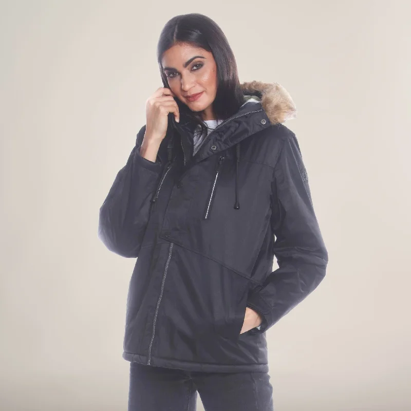 Women's designer topsMembers Only Women's Snorkel Oversized Jacket